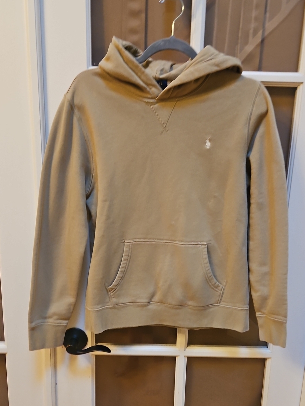 Polo by Ralph Lauren Youns Mens Khaki Hooded Sweatshirt